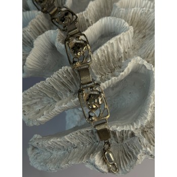 Vintage Dane Craft 925 Sterling Silver Bracelet Size 7.5