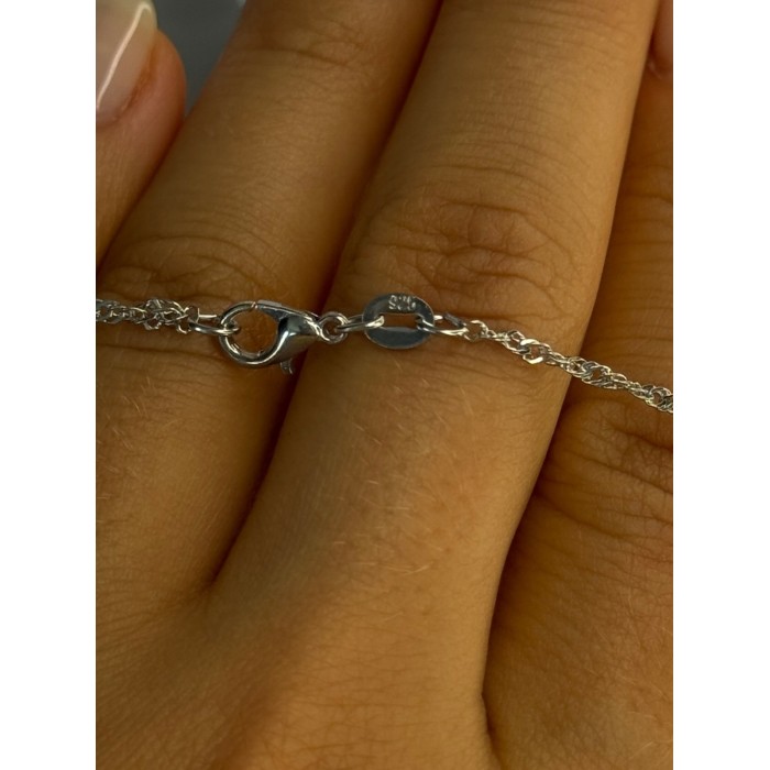 925 Sterling Silver Pearl Necklace Length 18 inch