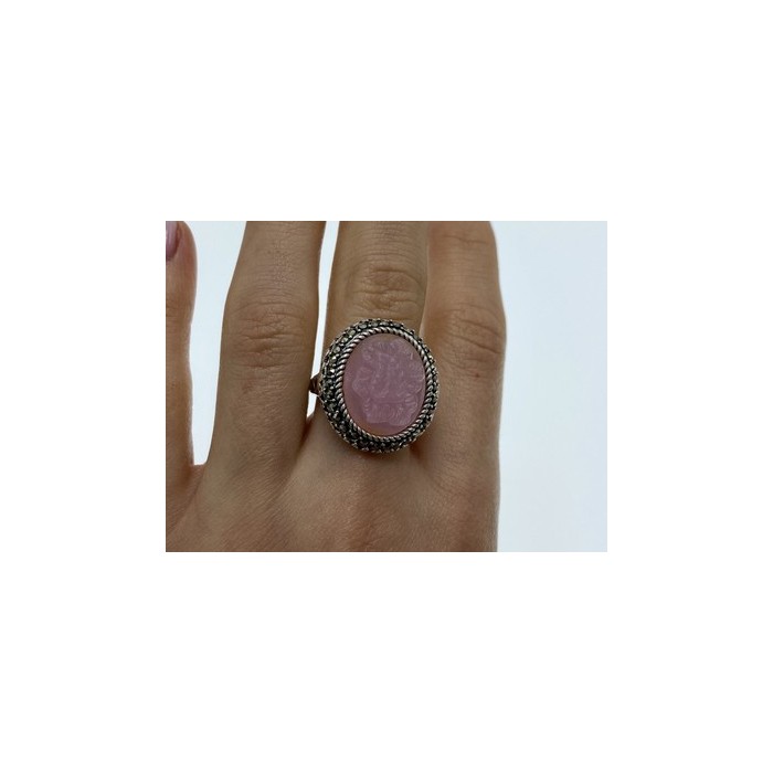 925 Sterling Silver Agate & Marcasites 