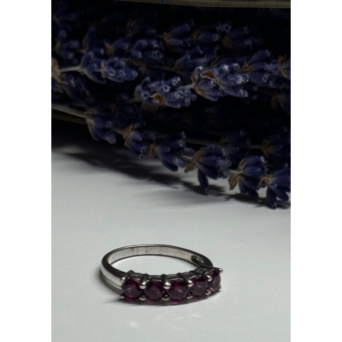 925 Sterling Silver Spinel Ring Size 7