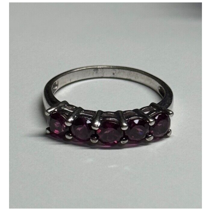 925 Sterling Silver Spinel Ring Size 7