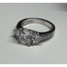 925 Sterling Silver CZ Ring Size 5.5