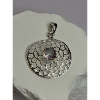 925 Sterling Silver Alexandrite Pendant Length 1.8 Inch