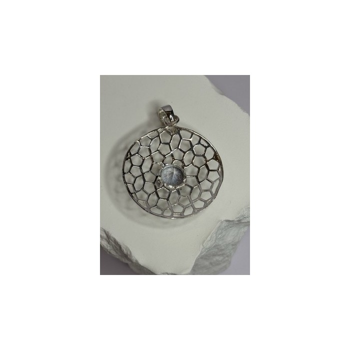 925 Sterling Silver Alexandrite Pendant Length 1.8 Inch