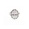925 Sterling Silver CZ Ring Size 9