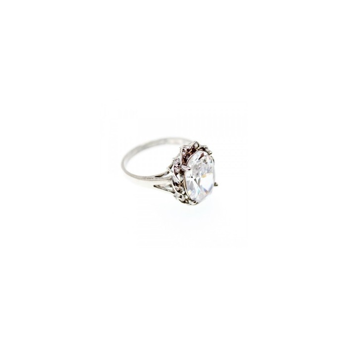 925 Sterling Silver CZ Ring Size 9