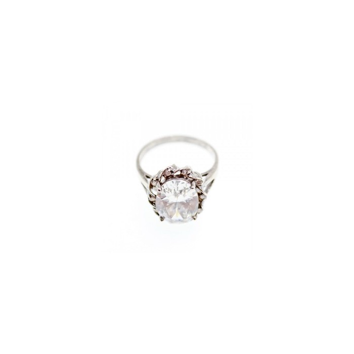 925 Sterling Silver CZ Ring Size 9