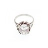 925 Sterling Silver CZ Ring Size 9