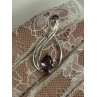 925 Sterling Silver Alexandrite Pear Pendant Length 1.5 Inch