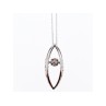 10K WHITE GOLD DIAMONDS CHAIN WITH PENDANT