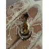 925 Sterling Silver Citrine Pear Pendant Length 1.3 Inch