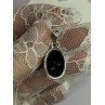 925 Sterling Silver Black Onyx Pendant Length 1.2 Inch