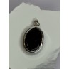925 Sterling Silver Black Onyx Pendant Length 1.7 Inch