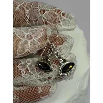 925 Sterling Silver Alexandrite Earrings Length 1.3 Inch