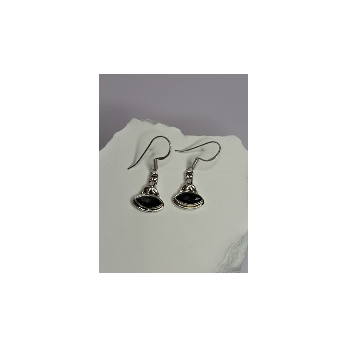 925 Sterling Silver Alexandrite Earrings Length 1.3 Inch