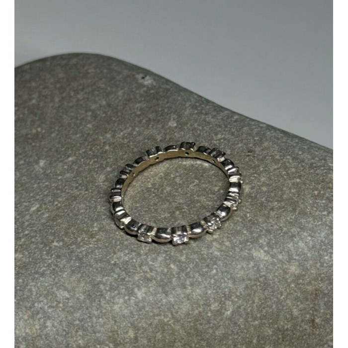 925 Sterling Silver CZ Ring Size 7