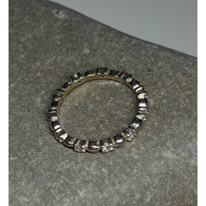 925 Sterling Silver CZ Ring Size 7