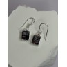 925 Sterling Silver Alexandrite Elegant Earrings Length 1.2 Inch