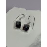 925 Sterling Silver Alexandrite Elegant Earrings Length 1.2 Inch