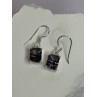 925 Sterling Silver Alexandrite Elegant Earrings Length 1.2 Inch
