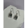 925 Sterling Silver Alexandrite Elegant Earrings Length 1.2 Inch