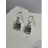 925 Sterling Silver Alexandrite Elegant Earrings Length 1.2 Inch
