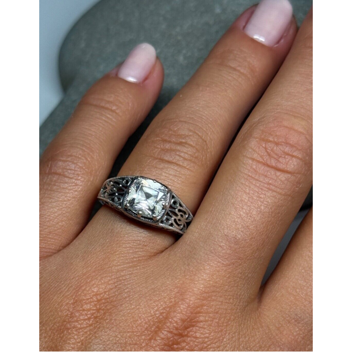 925 Sterling Silver Achroite (tourmaline) Ring Size 6