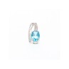 925 Sterling Silver Topaz & Diamond Pendant