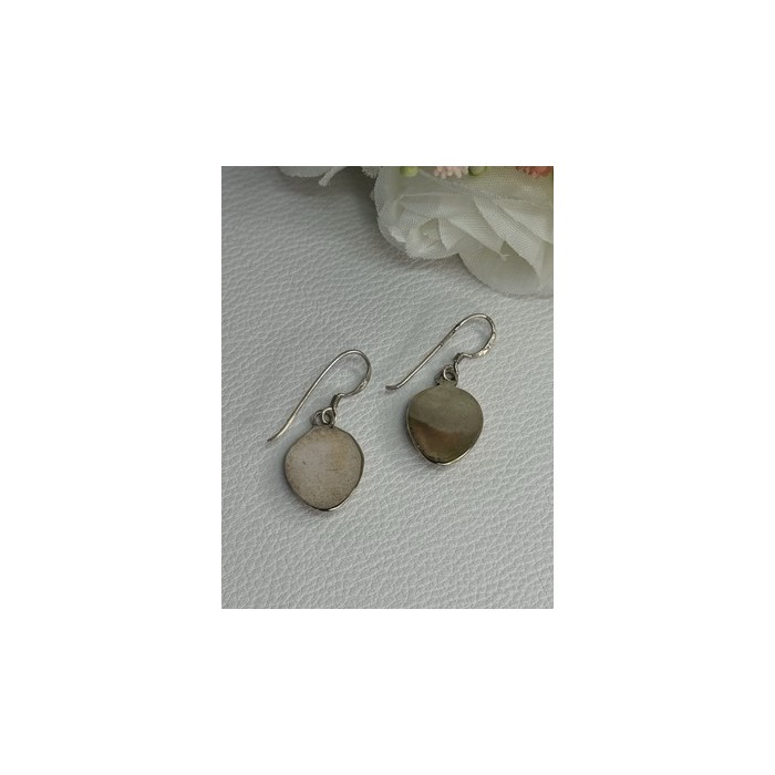 Vintage Native American 925 Sterling Silver Turquoise Earrings Length 1.20 Inch