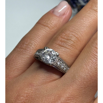 925 Sterling Silver CZ Ring Size 6