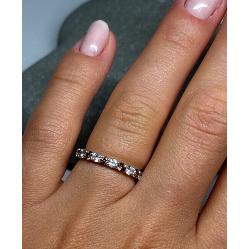 925 Sterling Silver CZ Ring Size 5.5