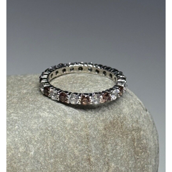 925 Sterling Silver CZ Ring Size 5.5