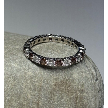925 Sterling Silver CZ Ring Size 5.5