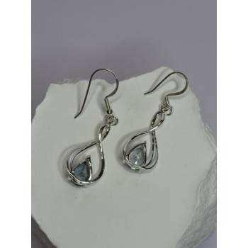 925 Sterling Silver Alexandrite Earrings Length 1.8 Inch