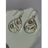 925 Sterling Silver Citrine Earrings Length 1.8 Inch