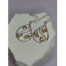 925 Sterling Silver Citrine Earrings Length 1.8 Inch