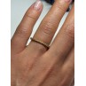 925 Sterling Silver Gold Plated CZ Ring Size 6