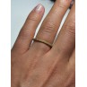 925 Sterling Silver Gold Plated CZ Ring Size 6