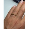 925 Sterling Silver Gold Plated CZ Ring Size 6