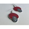 925 Sterling Silver Haliotis & Enamel Earrings