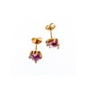 14K YELLOW GOLD AMETHYST & DIAMONDS 