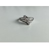 925 Sterling Silver White Topaz Ring Size 7