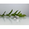925 Sterling Silver White Topaz Ring Size 7