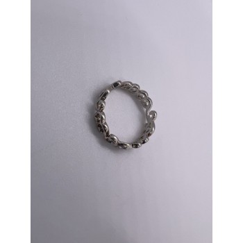925 Sterling Silver Wave Band Ring Size 8