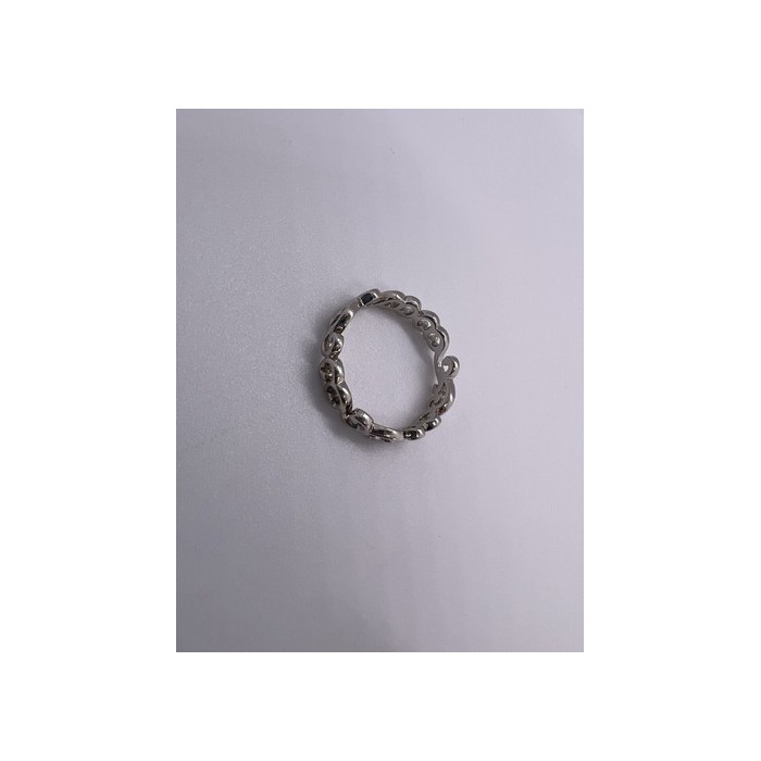 925 Sterling Silver Wave Band Ring Size 8