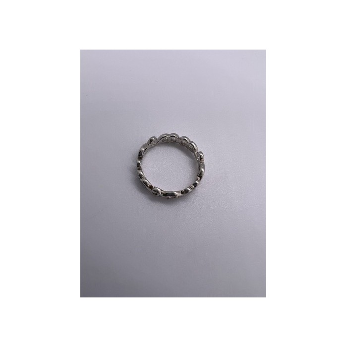 925 Sterling Silver Wave Band Ring Size 8