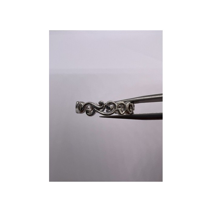 925 Sterling Silver Wave Band Ring Size 8