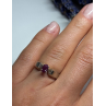925 Sterling Silver Ruby Ring Size 6