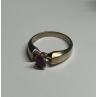 925 Sterling Silver Ruby Ring Size 6