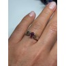 925 Sterling Silver Ruby Ring Size 6